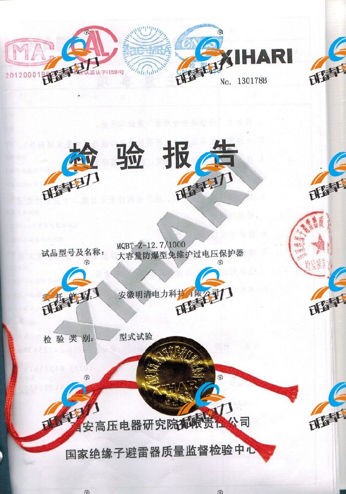 10KV-明清电力过电压保护器-MQBT-Z-12.7-1000A